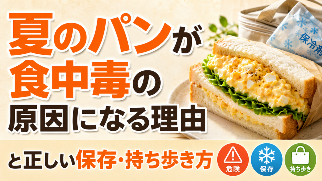 夏のパンが食中毒の原因になる理由と正しい保存・持ち歩き方