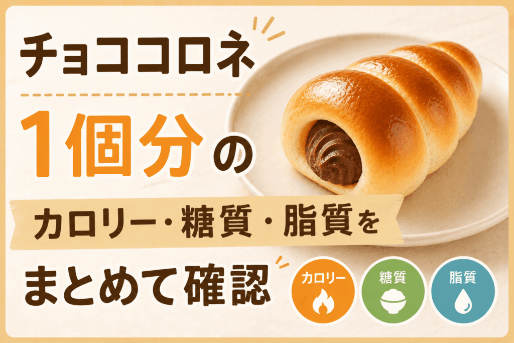 チョココロネのカロリーは1個何kcal？糖質・脂質もまとめてチェック