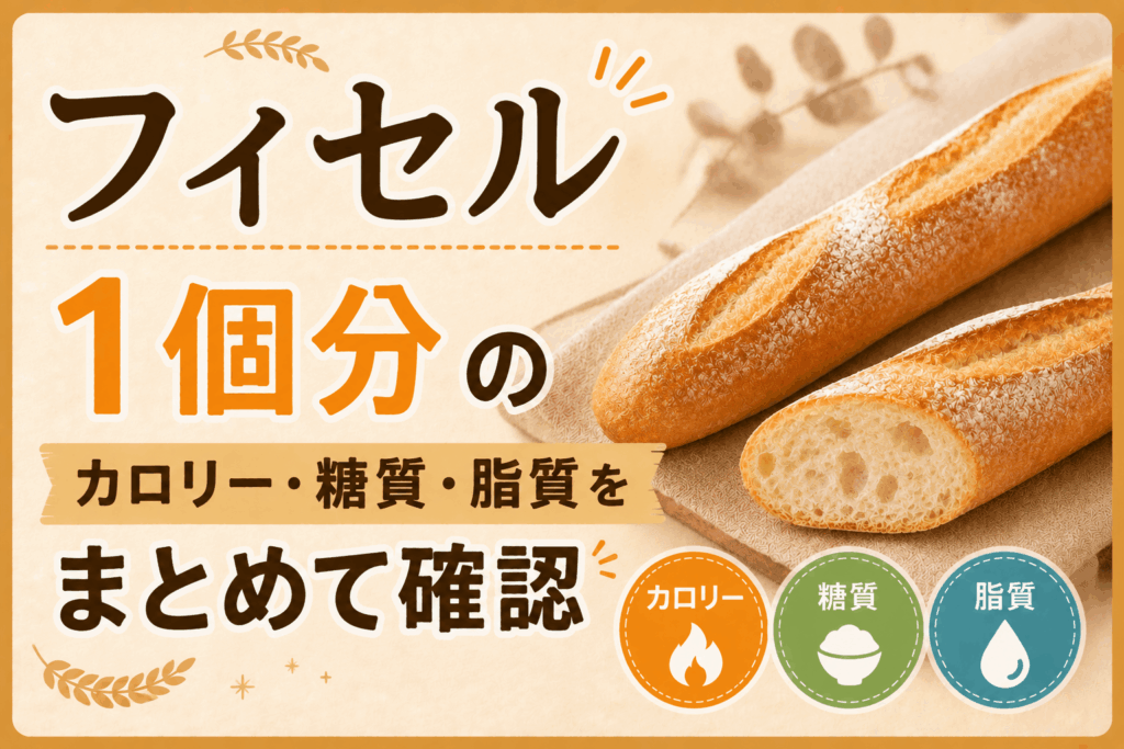 フィセルのカロリーは高い？低い？糖質・栄養成分をわかりやすく解説