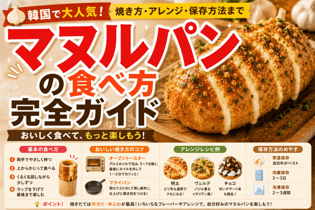 マヌルパンの食べ方完全ガイド｜焼き方・アレンジ・保存方法まで