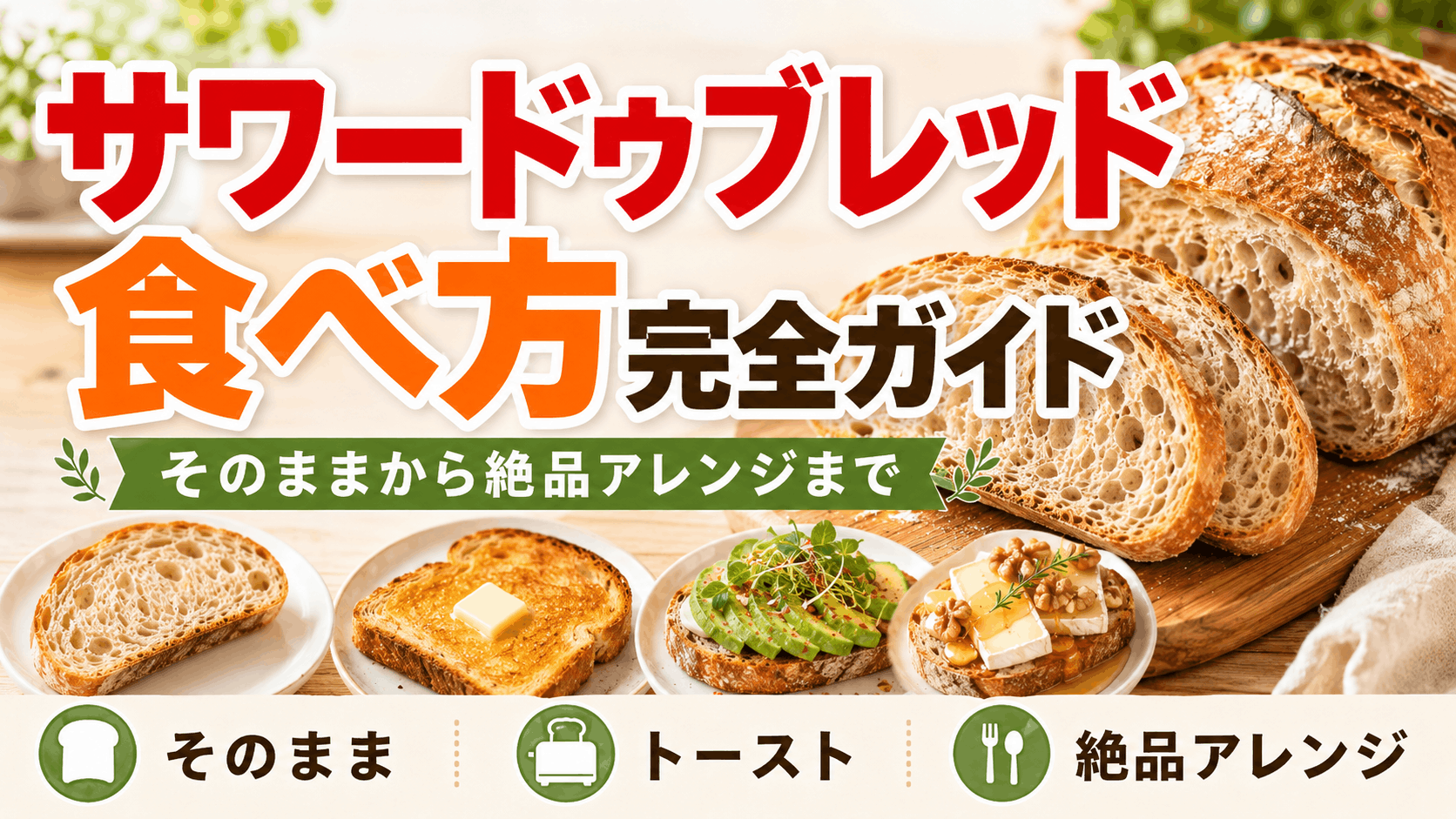 サワードウブレッドの食べ方完全ガイド|そのままから絶品アレンジまで