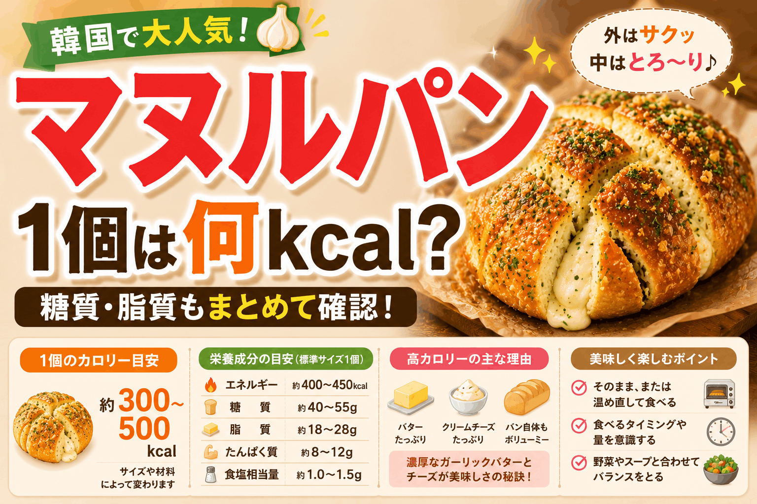 マヌルパン1個は何kcal？糖質・脂質もまとめて確認