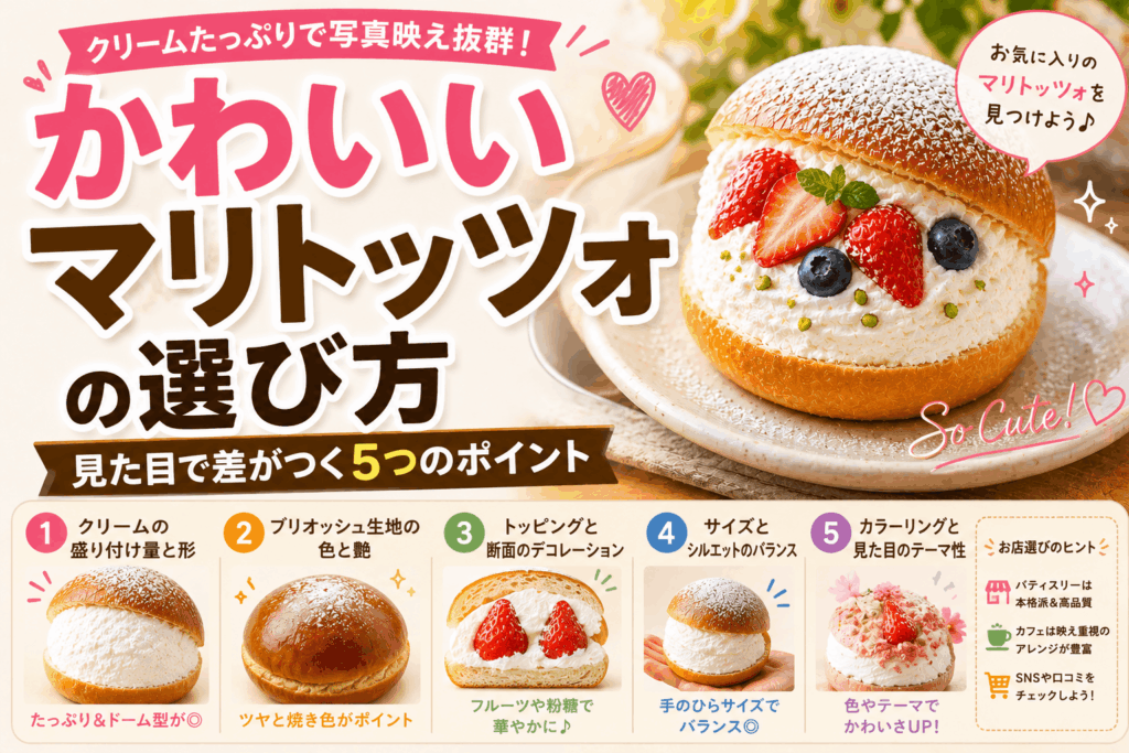 かわいいマリトッツォの選び方｜見た目で差がつく5つのポイント