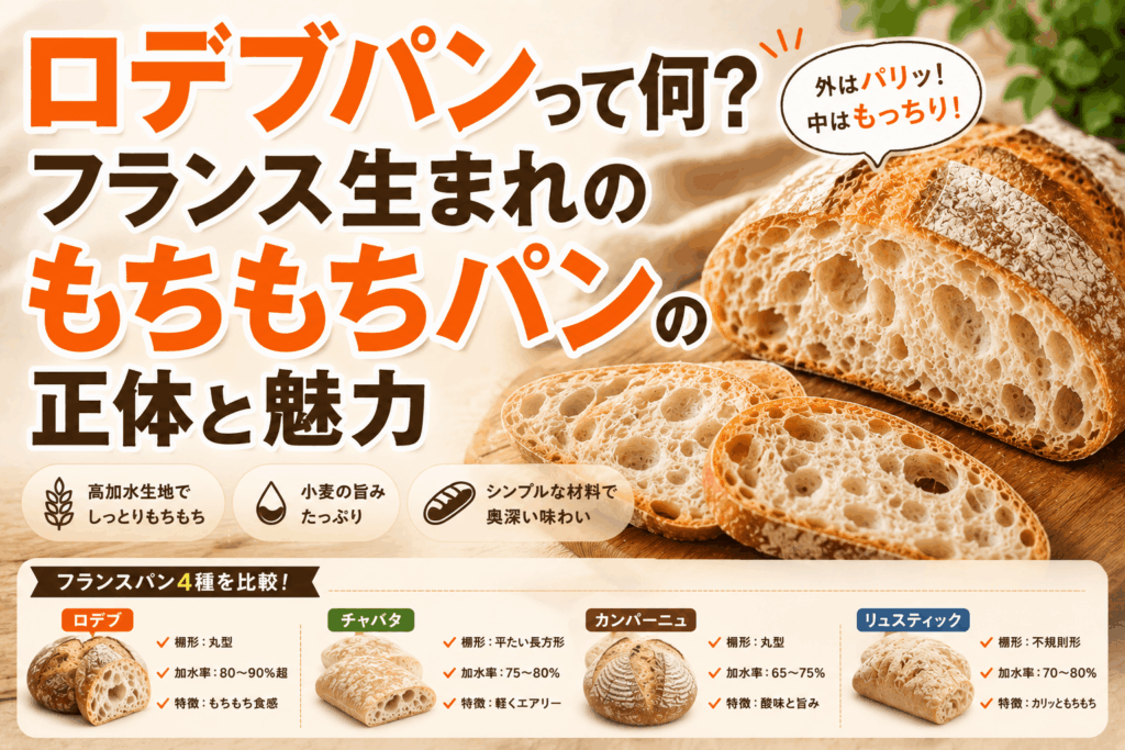 ロデブパンって何？フランス生まれのもちもちパンの正体と魅力