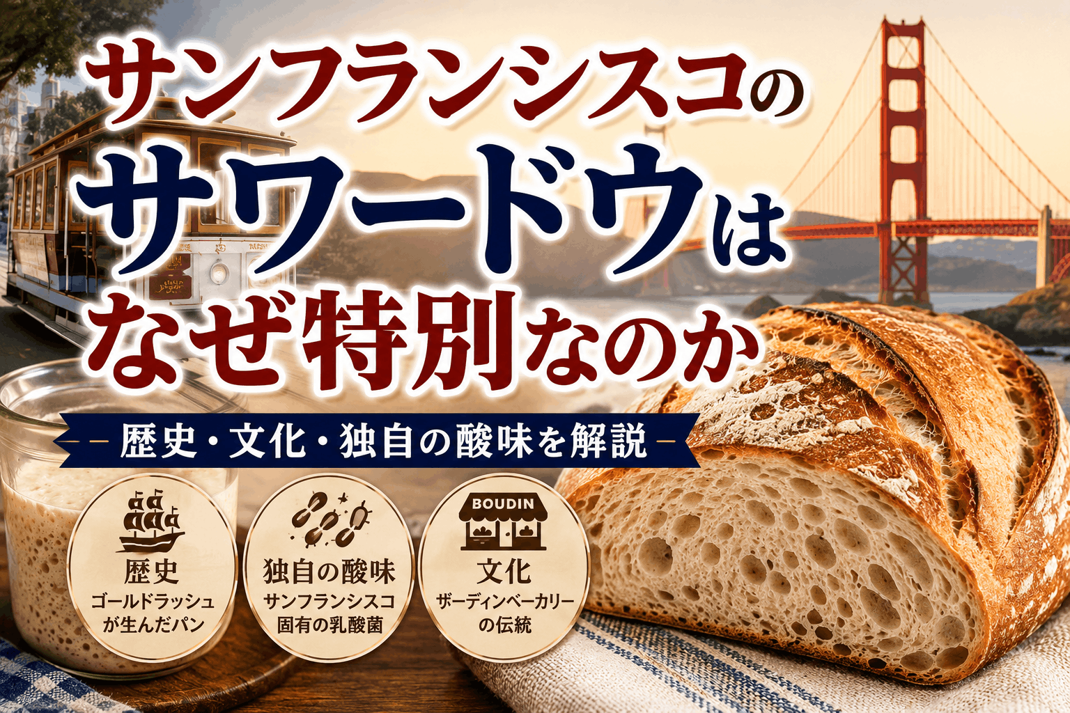 サンフランシスコのサワードウはなぜ特別なのか|歴史・文化・独自の酸味を解説