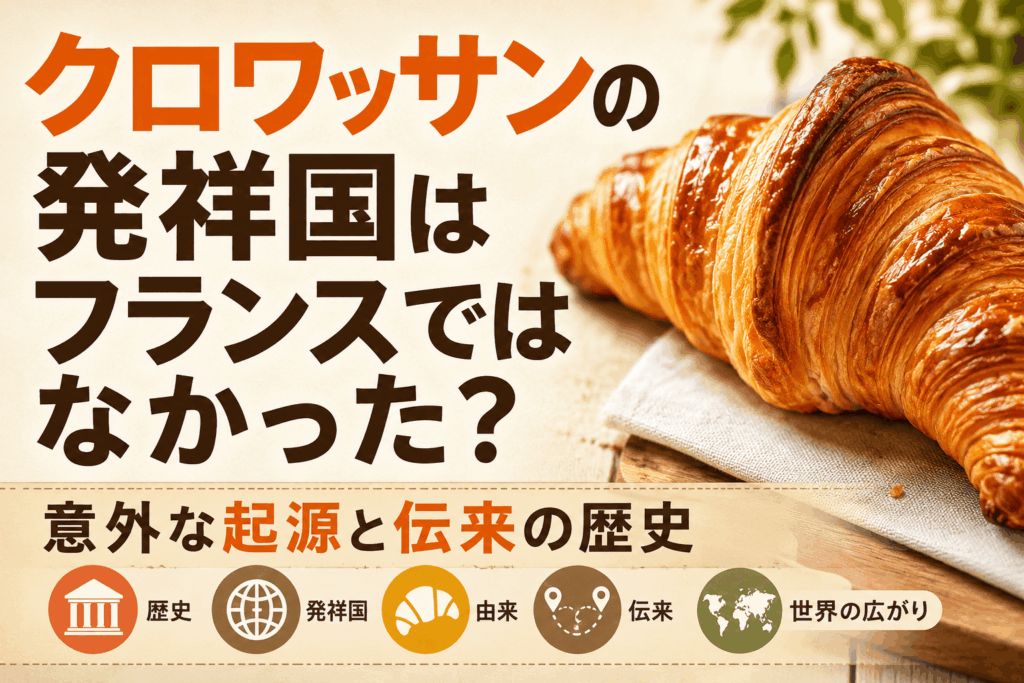 クロワッサンの発祥国はフランスではなかった？意外な起源と伝来の歴史