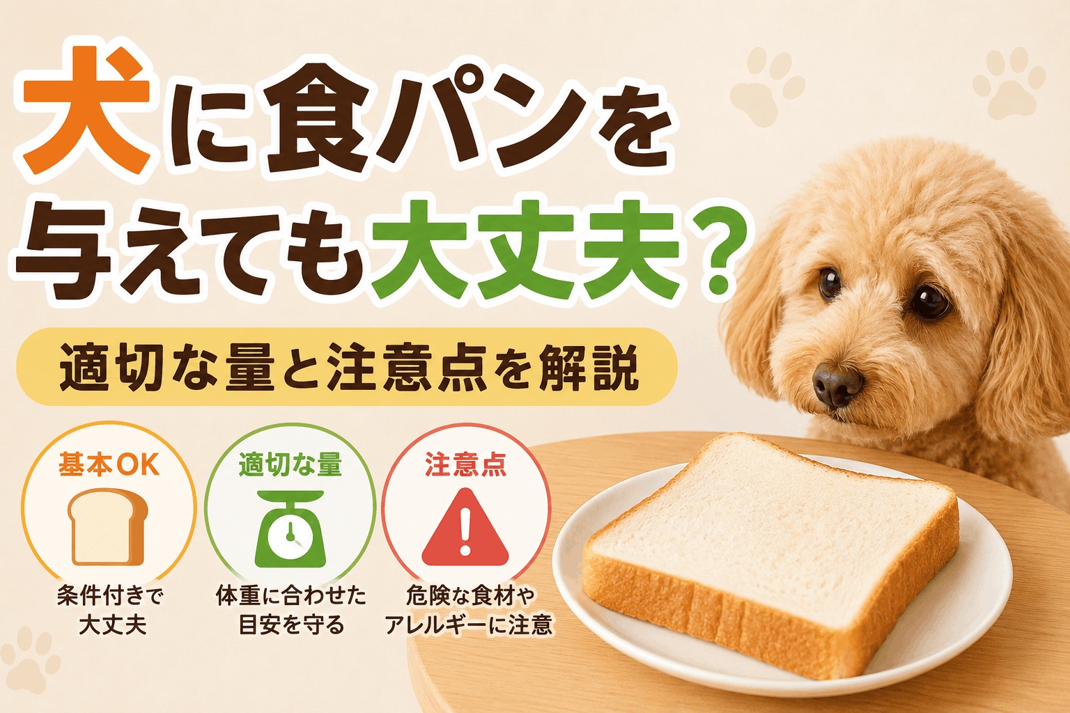 犬に食パンを与えても大丈夫？適切な量と注意点を解説
