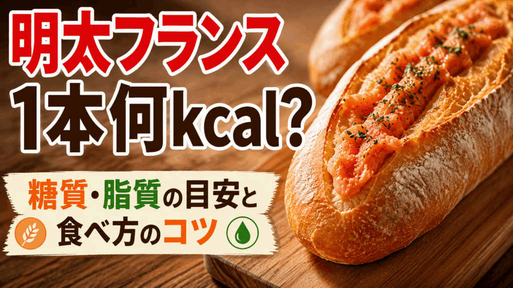 明太フランスは1本何kcal？糖質・脂質の目安と食べ方のコツ